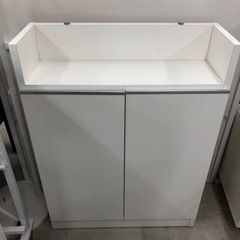 カウンター下収納2枚扉ホワイト【トレファク堺福田店】