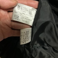 ダウンハーフコート　M 黒の画像