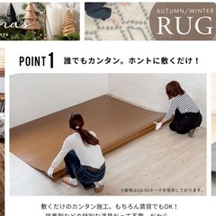 〈取引済み〉フローリングカーペット　江戸間6畳の画像