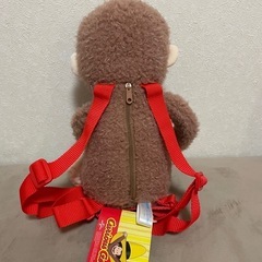 おさるのジョージ赤いほっぺ プラチナムザッカウキウキぬいぐるみリュックの画像