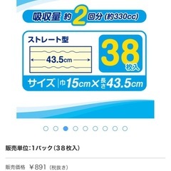 【大人用パンツ用パッド/約2回分】アスクル×エルモアいちばん　ズレずに快適パンツ用尿とりパッド　昼用　 1パックの画像