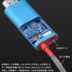 ラスト2個値下げスイッチ ドック不要 HDMIケーブル【直接テレビ出力/Type-C PD100W対応 / 解像度4K(30Hz) / Switch OLED・ノートPC・タブレット・スマホ対応/持ち運び便利】(Switch Combo HDMI,) [国内正規品]の画像