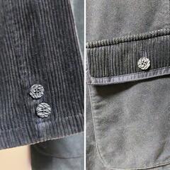 カジュアルジャケット　グレー　L 　コーデュロイの画像