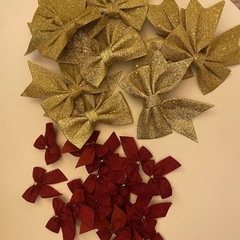 【新品】クリスマス飾り・リボン