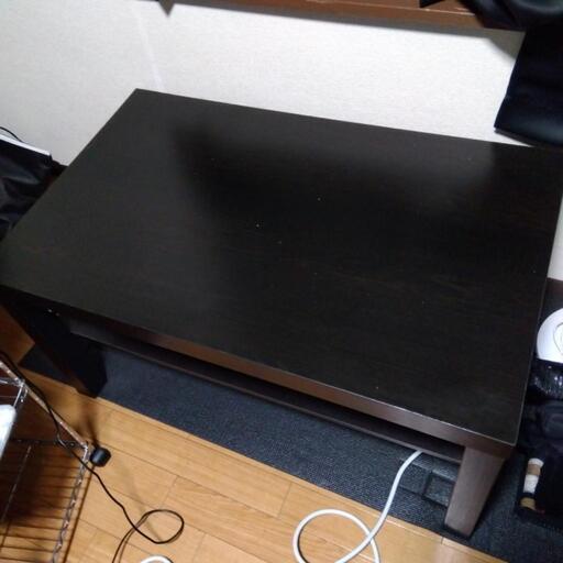 IKEA二段テーブルBLACK美品