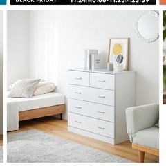 ローチェスト　ホワイトの画像