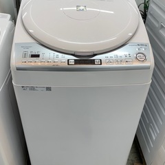 安心の1年保証付き！！　SHARP 洗濯機 8kg　ES-TX8D-W