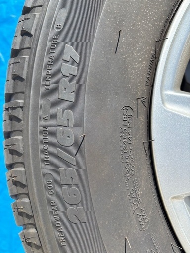 ランドクルーザープラド150後期　純正アルミタイヤセット4本　265/65R17