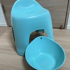 お風呂のイス・オケのセット　椅子　桶の画像