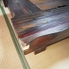 大型囲炉裏 座卓タイプ　床上式木製 幅100 日本製　炉端 炉付きテーブル 民芸家具 の画像