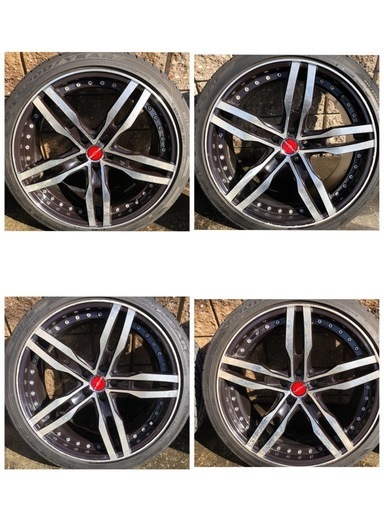 【お話し中】 AMEシャレン　２０インチタイヤホイールセット　中古品 