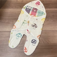 おくるみ　六重ガーゼ　きのこ Hoppeta