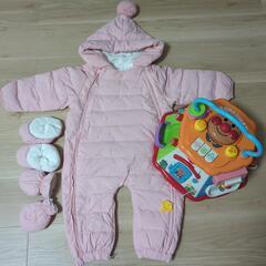 【おまけおもちゃ付き】【美品】ベビー用　ジャンプスーツ　防寒着　...