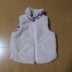 ベスト 100cm 防寒 花柄 Hushushの画像