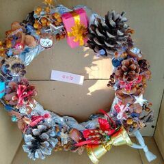 ハンドメイド　クリスマスリース　③