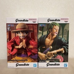 ワンピース　グランディスタフィギュア ルフィ／ゾロ　2体セット