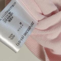 ★ユニクロ UNIQLO★ベビーピンク 半袖ニット Lサイズの画像