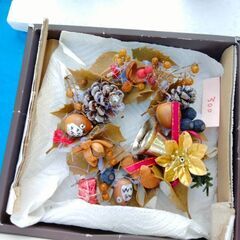 ハンドメイド　クリスマスリース　⑥
