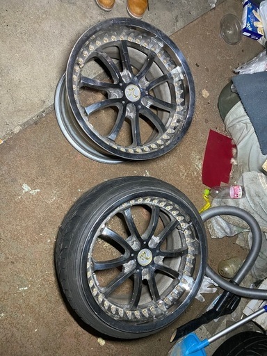 18インチ ホイール 10.5j work ベルサリオ 2本 深リム (値下げしました)