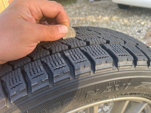 155/65 R14 75Qアルミ付きスタッドレスタイヤ4本　アルミホイール(タイヤ付き)買取