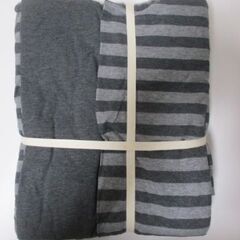 G∀33 無印良品 MUJI こたつ布団カバー リバーシブル 正方形 195×195 杢チャコール 未使用 タグ付き 検：こたつ布団 カバー こたつの画像