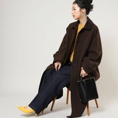 【3000円値下げしました】1度だけ着用☁️ロングコート/コーデュロイMIX(FREAK’S STORE) の画像