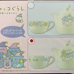 すみっコぐらし 青い月夜のまほうのコ　ティーポット&カップセット の画像