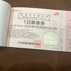JR九州鉄道株主優待券