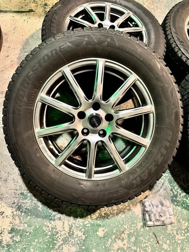 BS 225/65R17 ブリザックDM-V2 スタッドレスタイヤホイールセット