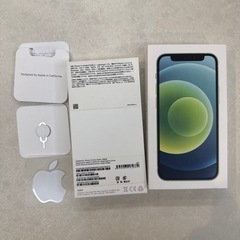 人気グリーンSIMフリー】iPhone12mini256G本体&箱&ケースセット