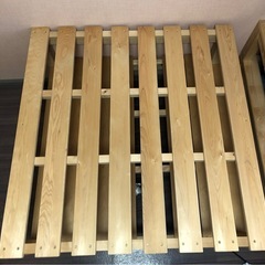 国産檜すのこベッドの画像