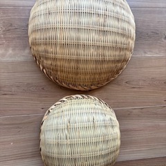 竹ザル　大小2個の画像