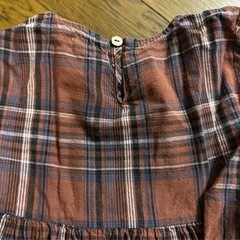 ワンピース 長袖　ペアマノン　pair a on pair MANON チェック　110cmの画像