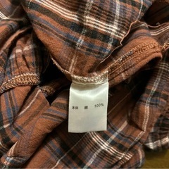 ワンピース 長袖　ペアマノン　pair a on pair MANON チェック　110cmの画像