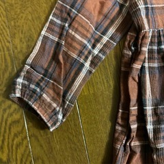 ワンピース 長袖　ペアマノン　pair a on pair MANON チェック　110cmの画像