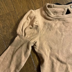 カットソー 長袖 スウェット トップス　リボン　背中リボン　devirock 可愛いの画像