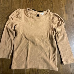 カットソー 長袖 スウェット トップス　リボン　背中リボン　devirock 可愛いの画像