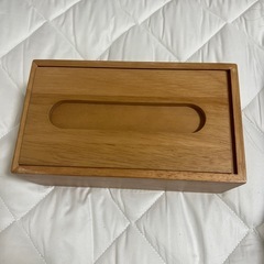 無印木製ティッシュケースの画像