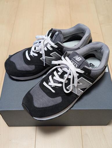 【美品】New balance ニューバランス スニーカー U574TWE ブラック 27.5cm