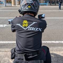 ＹＡＭＡＨＡ　魔神ＶＭＡＸ１２００オリジナル限定Ｔシャツ　Ｌサイズ　半袖　黒の画像