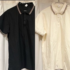 【新品】ラインポロシャツ 2枚組