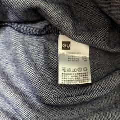 ネイビー ストライプ 長袖ワンピース Sサイズの画像