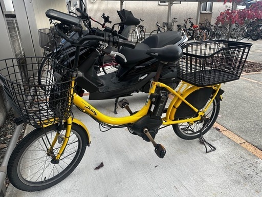 【取引本日まで】ヤマハ　電動自転車　パスバビー 20インチ 子供乗せ　パワフル 黄色