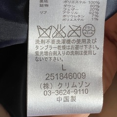 中古ダウンジャケットLの画像