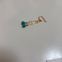 18金ピアス　ターコイズ