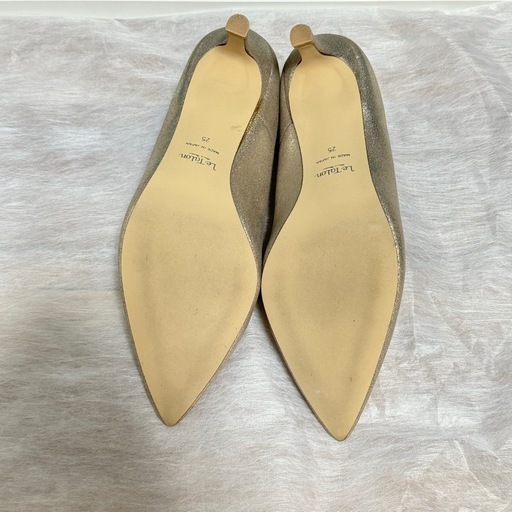 【美品】 LE TALON パンプス ポインテッド ラメ