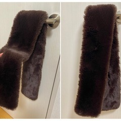 【値下げ】ふわふわファーのティペット(マフラー)の画像