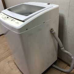 AQUA 8㎏ ガンコな汚れもキレイに「3Dパワフル洗浄＆スクラブドラム」全自動洗濯機【AQW-GV80G】 1125-2の画像