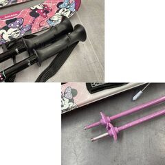 Hart ROCKER 138cm スキー３点セット スキー板 ビンディング ストック ピンク ミッキー ディズニー ハート 札幌市手稲区の画像