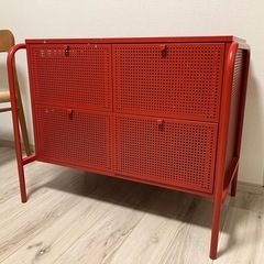 【美品・廃盤】IKEA NIKKEBY ニッケビー　チェスト赤